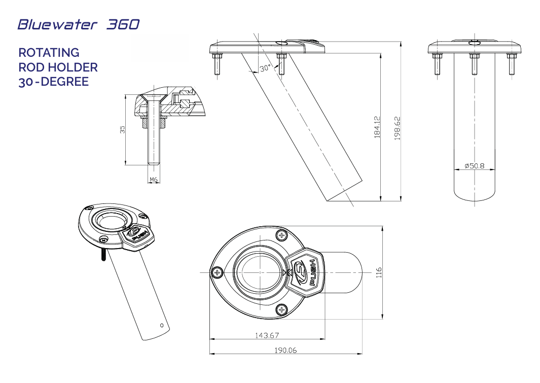 Bluewater 360/30-Degree (Rotating)